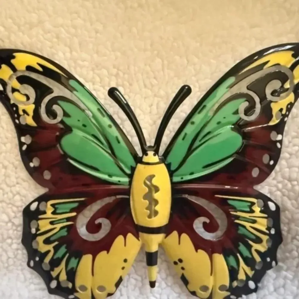 4 pieces metal butterfly wall